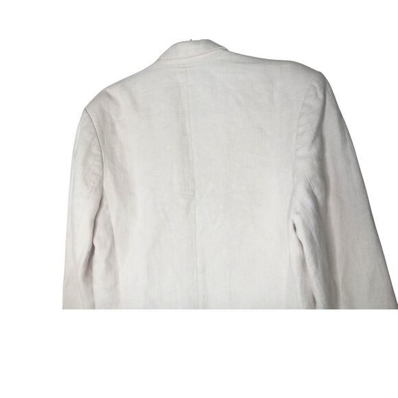 ANINE BING Linen Front Button Quinn Blazer - Picture 9 of 15